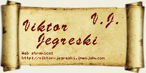 Viktor Jegreški vizit kartica